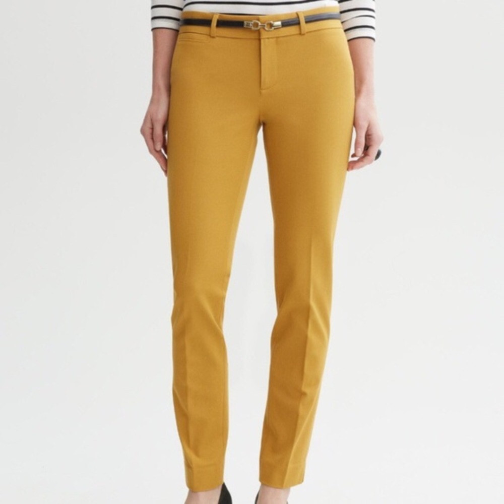Banana Republic Sloan Slim Fit Pant in Mustard